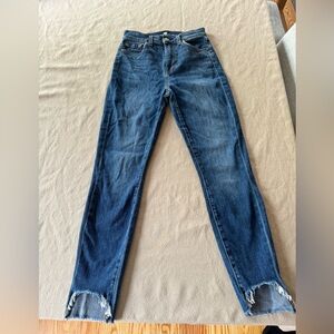 7 For All Mankind High Waist Ankle Gwenevere Jeans Size 25